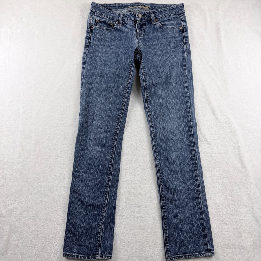 American Eagle Womens Jeans Size 4‎ Regular Bootcut Stretch Y2K Low Rise